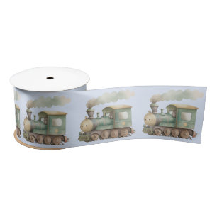 Baby Shower cute train, baby toy Satin Ribbon