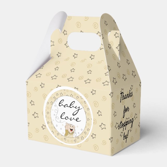 Baby Shower Cutie Baby Favor Box (Back Side)