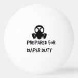 Baby Shower Dad Prepared For Diaper Duty Beer Pong Ping Pong Ball at Zazzle