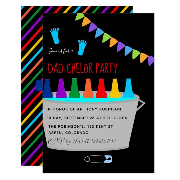 dadchelor party invites