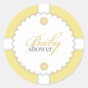 Baby Shower Dantel Neutral Sticker