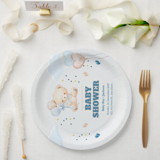 BABY SHOWER DAY PERSONALIZE PAPER PLATES