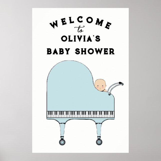 Baby Shower Decoration Welcome Sign (Front)