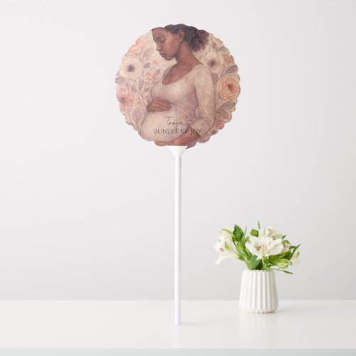 Baby Shower Decorations, Black Pregnant Woman Balloon