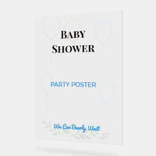 Baby Shower Decorations Party Signs Elegant