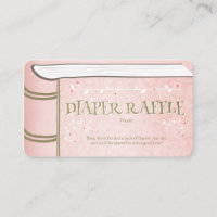 Baby Shower Diaper Raffle Card Storybook Fairy