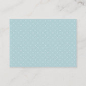 Baby Shower Diaper Raffle Cards | Blue Balloon (Back)