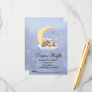 Baby shower Diaper Raffle Enclosure Card