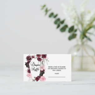 Baby Shower, Diaper Raffle, Halloween theme Enclosure Card