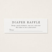 Baby Shower Diaper Raffle | Ombre Rose Glitter (Front)