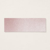 Baby Shower Diaper Raffle | Ombre Rose Glitter (Back)