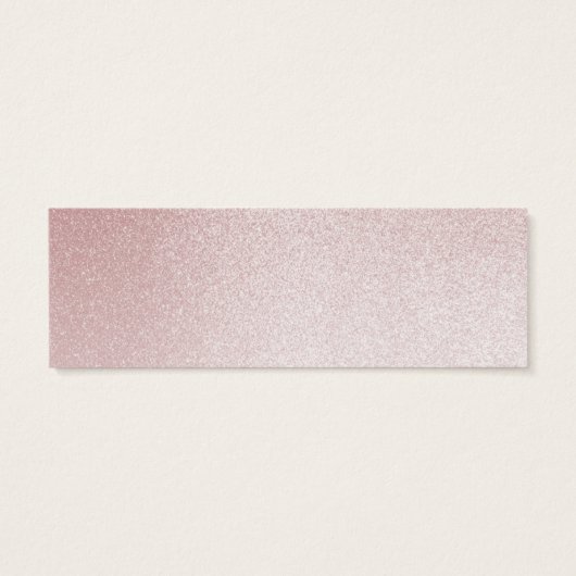 Baby Shower Diaper Raffle | Ombre Rose Glitter (Back)