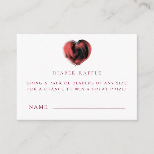 Baby Shower Diaper Raffle Ticket Cards