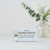 Baby Shower Diaper Raffle Ticket | Enclosure Card (Standing Front)