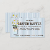 Baby Shower Diaper Raffle Ticket | Enclosure Card (Front/Back)