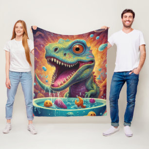 Baby shower Dino-Mite  Fleece Blanket
