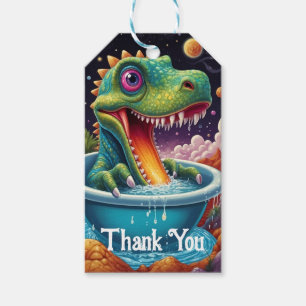 Baby shower Dino-Mite party design Gift Tags