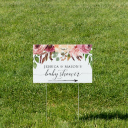 Baby Shower Directional Yard Sign