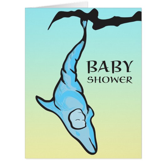 baby shower (dolphin cocoon) cards (Front)