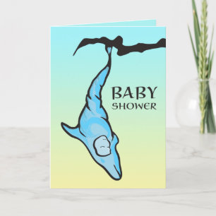 baby shower (dolphin cocoon) invitation