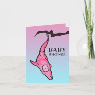 baby shower (dolphin cocoon) invitation