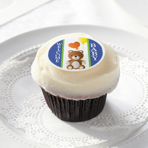 Baby Shower Edible Frosting Rounds
