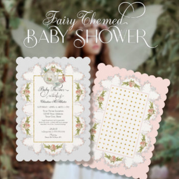 Baby Shower Fairy Tea Party Teapot N Cups Invitation by EverythingWedding at Zazzle
