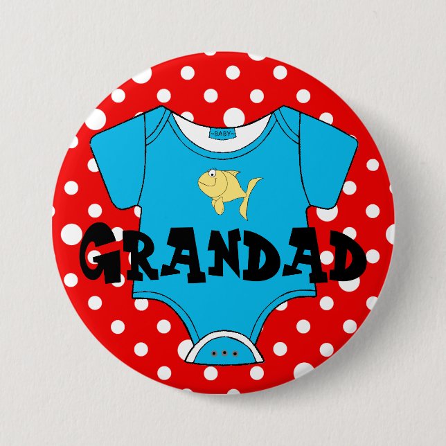 Baby Shower Family Names- Favor Pinback Button (Front)