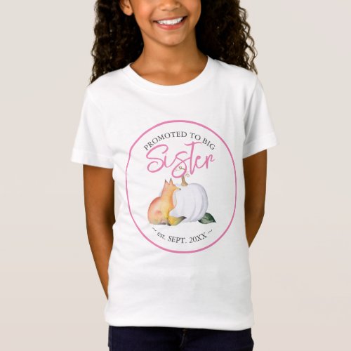 Baby Shower Family Shirts Sister Fall Pumpkin