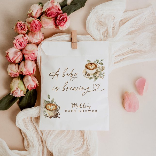 Baby Shower Favor Bag, A Baby is Brewing Bag (Creator Uploaded)