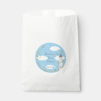 Baby Shower Favor Bag "Glittery Castle"