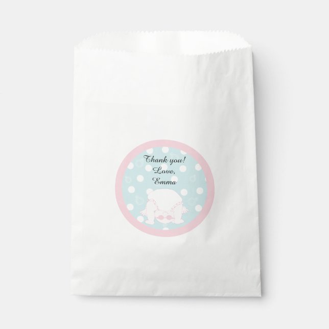 Baby Shower Favor Bag "Peek-a-Boo Baby" (Front)