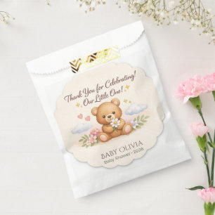 Baby Shower Favor Bags Cute Bear Thank You