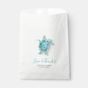 Baby Shower Favor Bags Sea Turtle