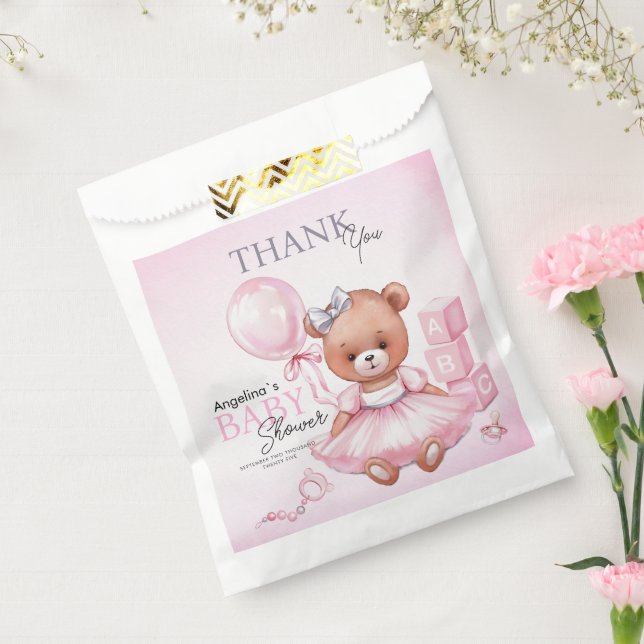 Baby Shower Favor Bags Teddy Bear (Sealed)
