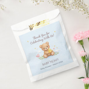Baby Shower Favor Bags Teddy Bear Custom
