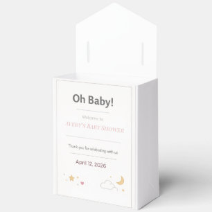 Baby Shower Favor Box Baby Shower Box   Oh Baby