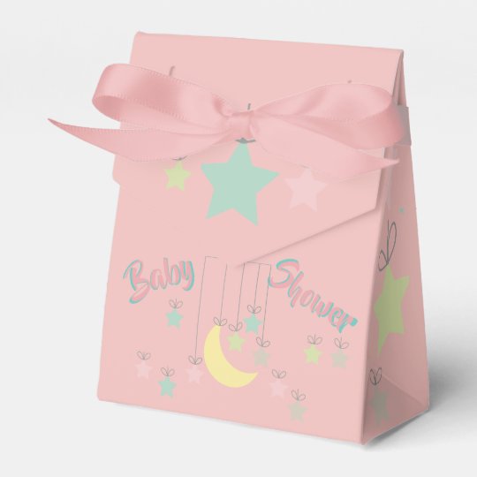 Baby Girl Pink Stars Shower Gift Box main image 1