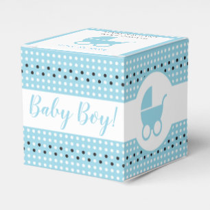 Baby Shower Favor Box with Stroller 2" x 2" - Boy