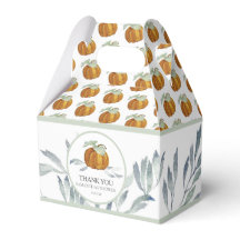 Baby Shower Favor Boxes Fall Little Pumpkin
