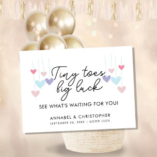 Baby Shower Favor Envelope | Tiny Toes Big Luck |