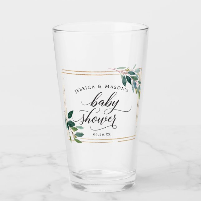 Baby Shower Favor Gift Glass (Front)