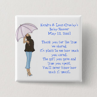 Baby Shower Favor Pinback Button