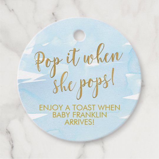 baby favor tags