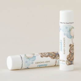 Baby shower favors cute teddy bear lip balm