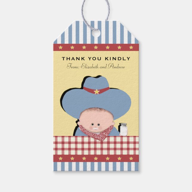 Baby Shower Favors Gift Tags (Front)