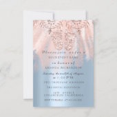 Baby Shower Feet Silver Girl Boy Royal Twins Invitation (Front)