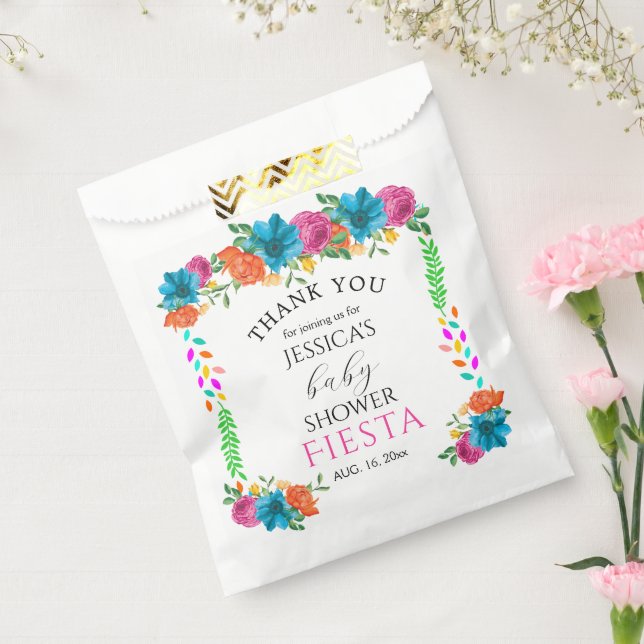Baby Shower Fiesta Floral Party Favor Bag (Sealed)