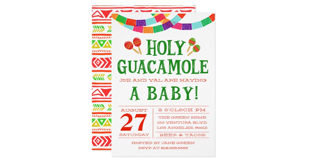 BABY SHOWER FIESTA INVITATION