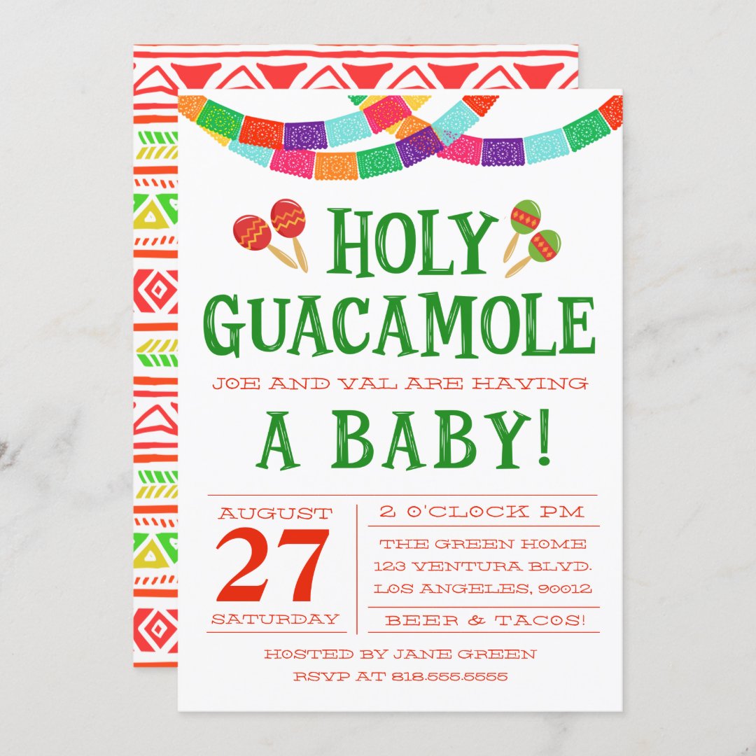 BABY SHOWER FIESTA INVITATION Zazzle